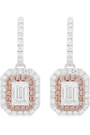HYT Jewelry Aretes en oro blanco de 18kt con diamantes