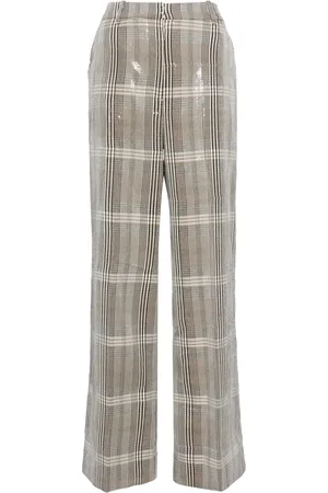 3.1 Phillip Lim Pantalones Sequin Plaid