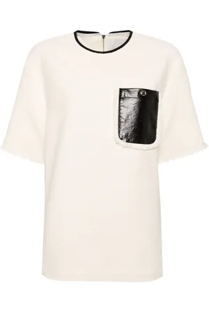 3.1 Phillip Lim Playera de tweed con flecos