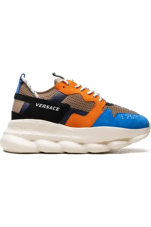 VERSACE Tenis Chain Reaction Beige/Black/Blue/Orange