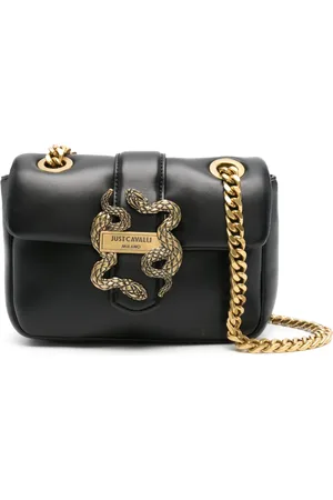 Roberto Cavalli Bolsa de hombro con placa del logo