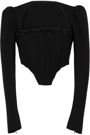Twin-Set Top con cuello estilo bustier
