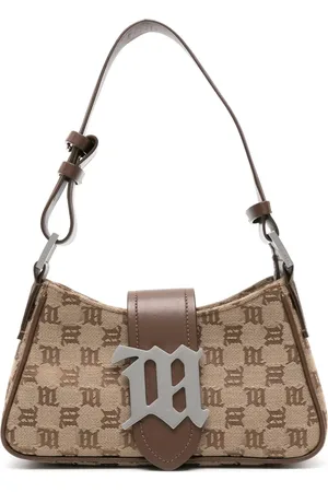 MISBHV Tote de lona con monograma en jacquard