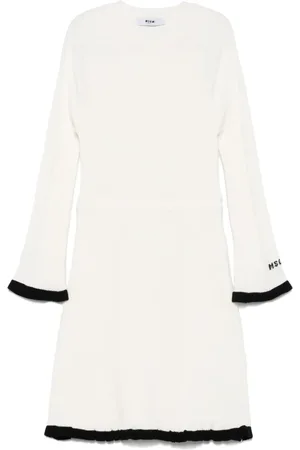 Msgm Vestido tejido de canalé