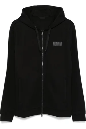 EA7 Hoodie con aplique del logo