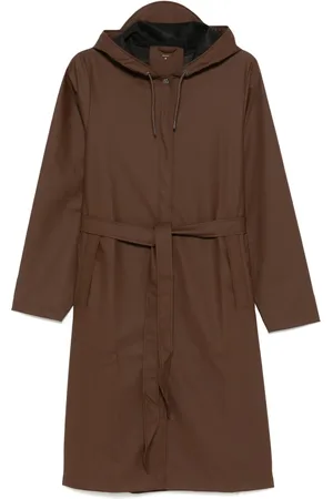 Rains Impermeable largo con diseño acampanado