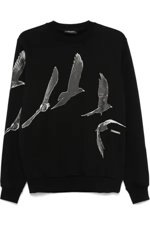 costume national contemporary Sudadera con pájaros estampados