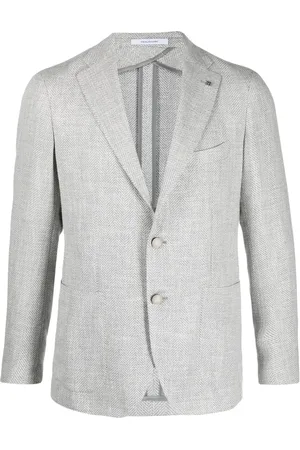 TAGLIATORE Blazer con motivo de espiga y botones
