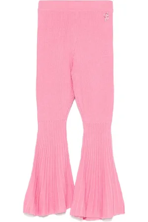 MISS BLUMARINE Pantalones con placa del logo