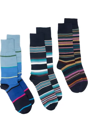 Paul Smith Pack de tres pares de calcetines Signature Stripe