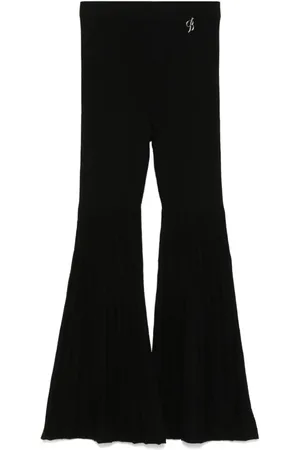 MISS BLUMARINE Pantalones con placa del logo