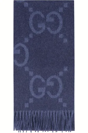 Gucci Bufanda de cachemira con motivo GG en jacquard