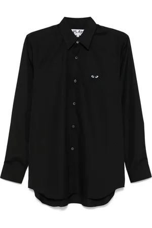 Comme des Garçons Camisa de popelina con parche de corazón