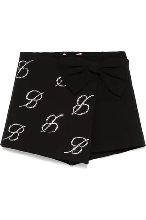 MISS BLUMARINE Skorts con detalles del logo