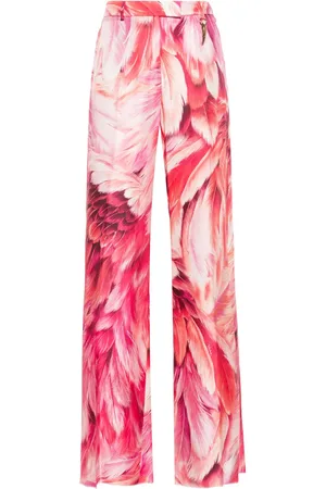 Roberto Cavalli Pantalones palazzo con estampado floral