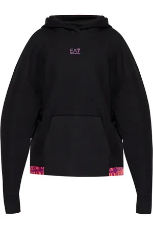 EA7 Hoodie con logo estampado