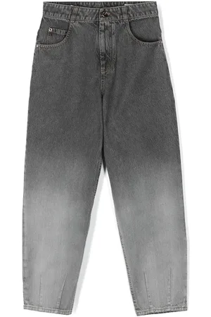 Brunello Cucinelli Jeans rectos con efecto lavado