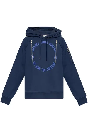 VERSACE Hoodie con bolsillo y cierre