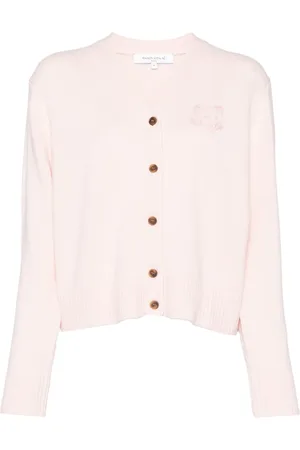 Maison Kitsuné Cárdigan con bordaod Bold Fox Head