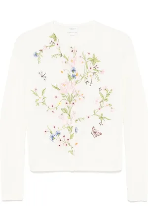 Giambattista Valli Cárdigan con bordado floral