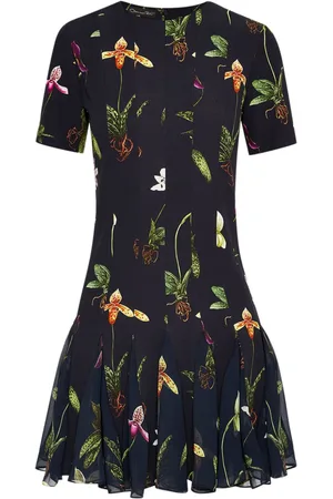 Oscar de la Renta Vestido corto Orchid