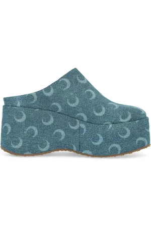 Marine Serre Slippers Moon con tacón de 85mm