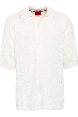 HUGO BOSS Camisa tejida en crochet