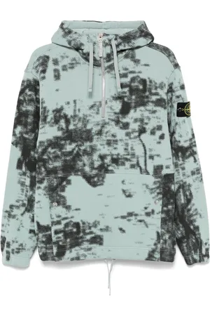 Stone Island Hoodie con estampado abstracto