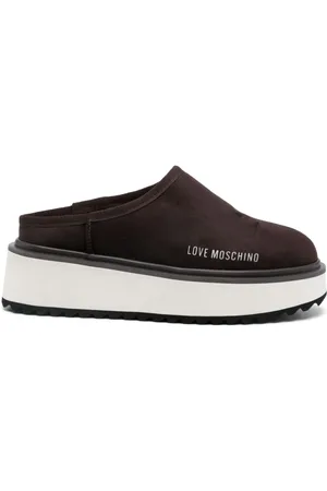 Moschino Mules con logo estampado