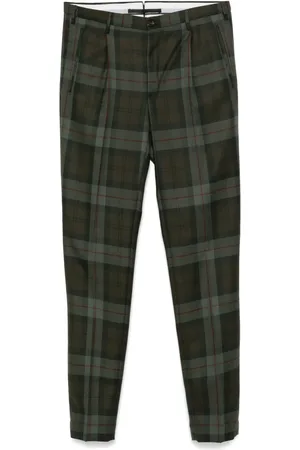 Incotex Pantalones con cuadros estampados