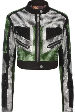 Philipp Plein Chamarra biker corta