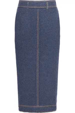 Barrie Falda midi con diseño tejido