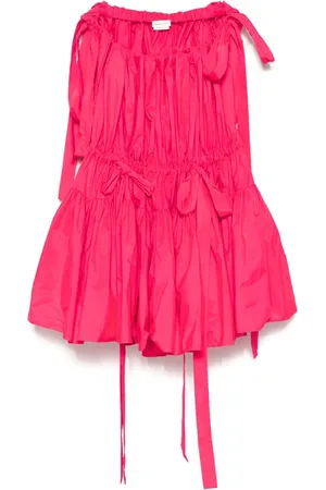 Alexander McQueen Vestido corto fruncido