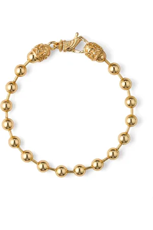 EMANUELE BICOCCHI Pulsera bañada en oro con mostacillas