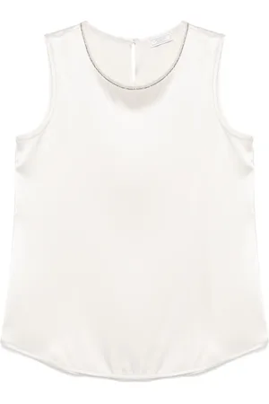 PESERICO SIGN Top satinado con detalle Punto Luce