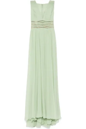 Elie saab Vestido de seda drapeado
