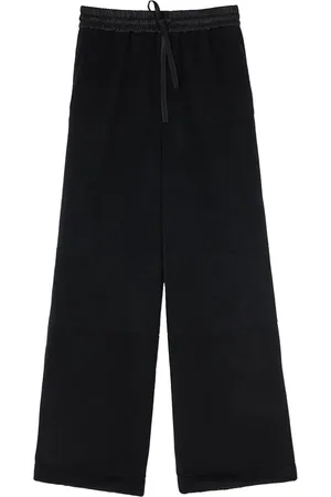 Jil Sander Pantalones anchos con cordones en la pretina