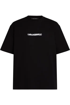 Karl Lagerfeld Playera con logo borroso