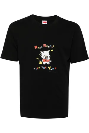 Ground Zero Playera con gato estampado