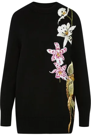 Oscar de la Renta Suéter de crochet Orchid