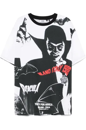 GCDS Playera con estampado Dracula