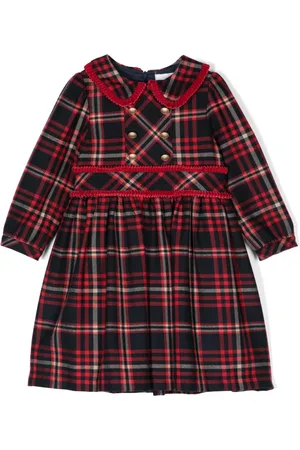 PATACHOU Vestido con motivo de cuadros tartán