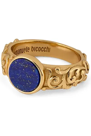 EMANUELE BICOCCHI Anillo Chevalier con grabado arabesco