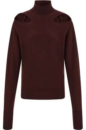 Salvatore Ferragamo Suéter con cuello alto y aberturas