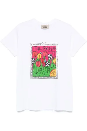 ALESSANDRO ENRIQUEZ Playera con estampado floral