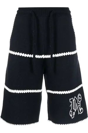 Palm Angels Shorts con monograma bordado