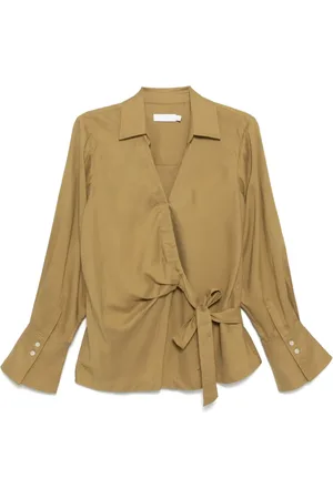 Simkhai Blusa manga larga con moño