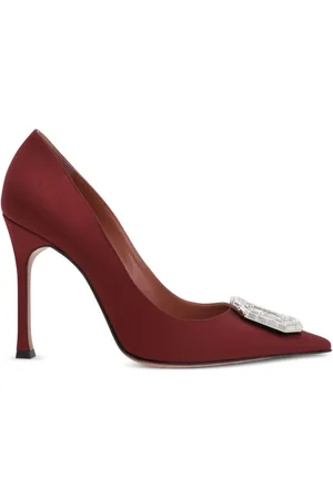 Amina Muaddi Zapatillas Camelia con tacón de 105mm
