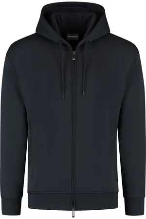 Emporio Armani Hoodie con cordones y cierre