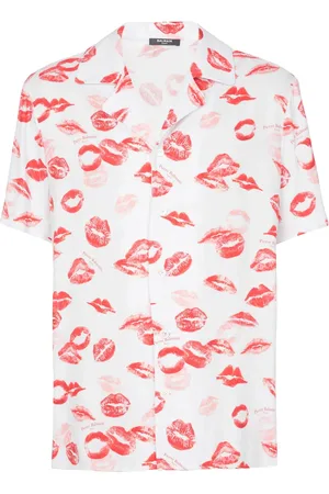 Balmain Camisa de pijama con estampado Kiss